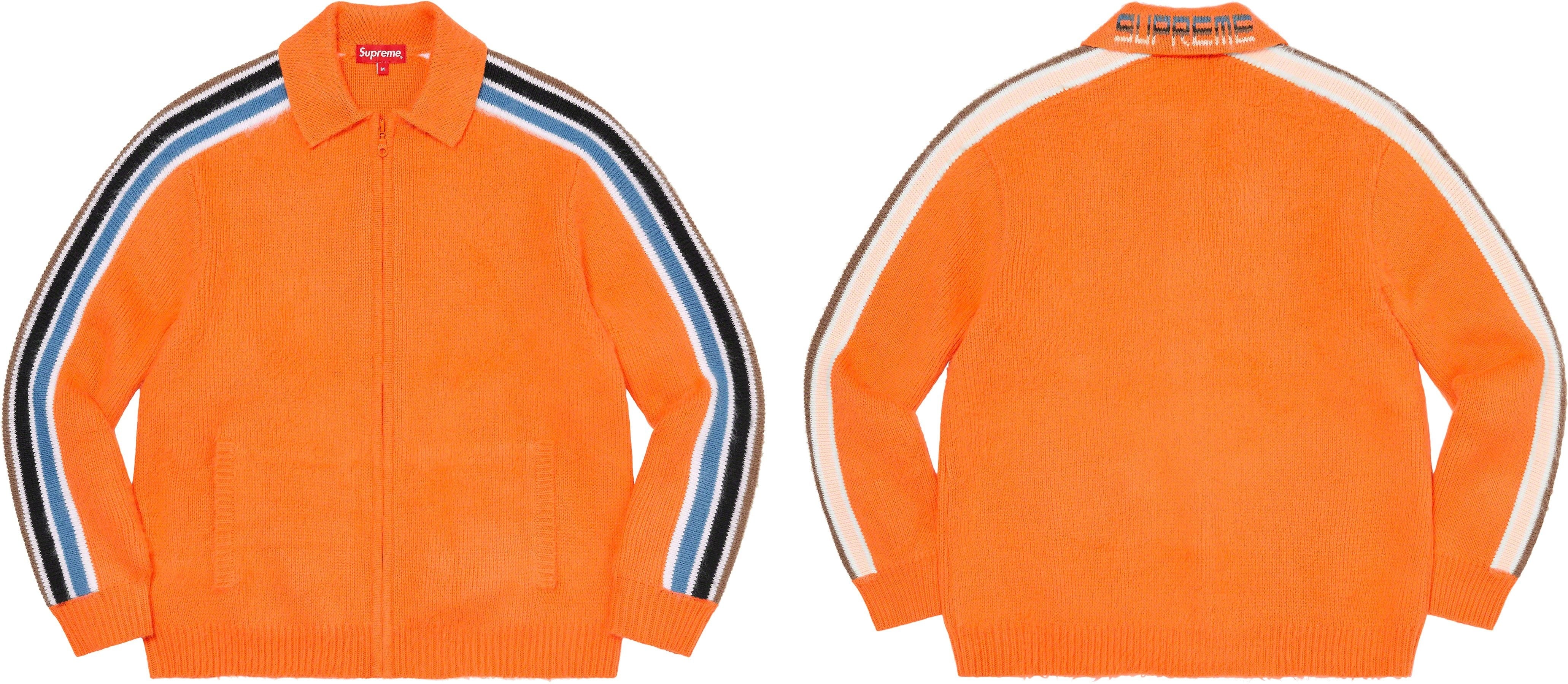 Sleeve Stripe Zip Up Sweater view 16